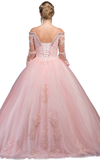 Quinceanera, sweet 16, engagement ball gown dress 