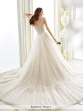 Sophia Tolli Sleeveless V-Neckline Ball Gown Wedding Dress